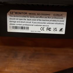 Crua 32”  Curved Gaming Monitor