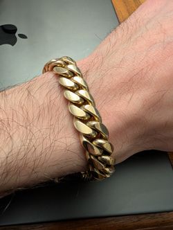 Massive Solid 14k Miami Cuban Bracelet, 11mm, 8.5", 100g!