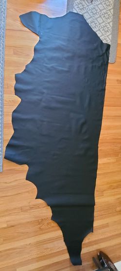 Black Nappa Leather Half Hide