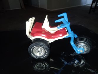 Vintage 1970's Tiny Tonka Hot Trike Toy 3 Wheeler 4.75” Kids Toy Made In USA