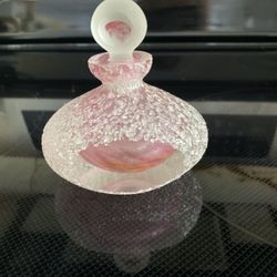 VITAGE Pink Textured Crystal Perfume Bottle
