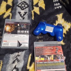 3 Ps3 Games, A Sherlock Holmes Movie And A Ps3 Controller. Best Offer NOT FREE