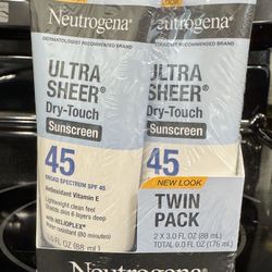Neutrogena Ultra Sheer Sunscreen Twin Pack