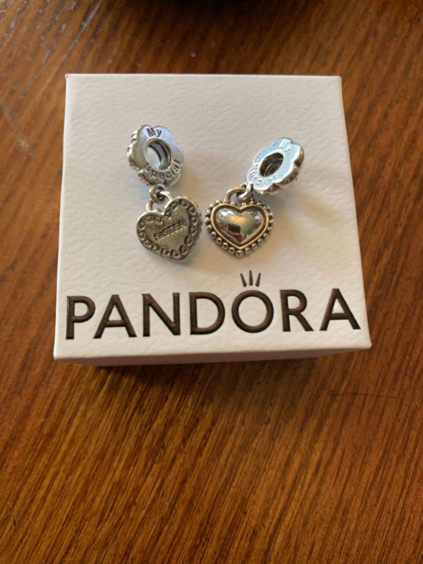 Pandora “My Special Sister” Charms NEW