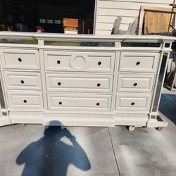 Large Dresser And Two Nightstands