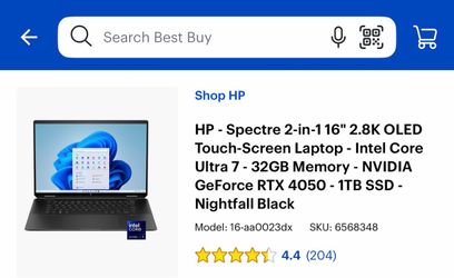 HP Spectre x360 16-inch 2-in-1 Laptop (16-aa0023dx)