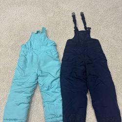 Snow Suit 4T And 2 Fleece Mittens For $25