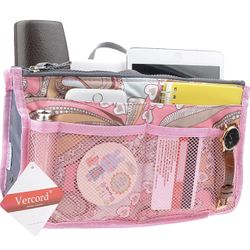 New Vercord Pink Paisley Purse Organizer