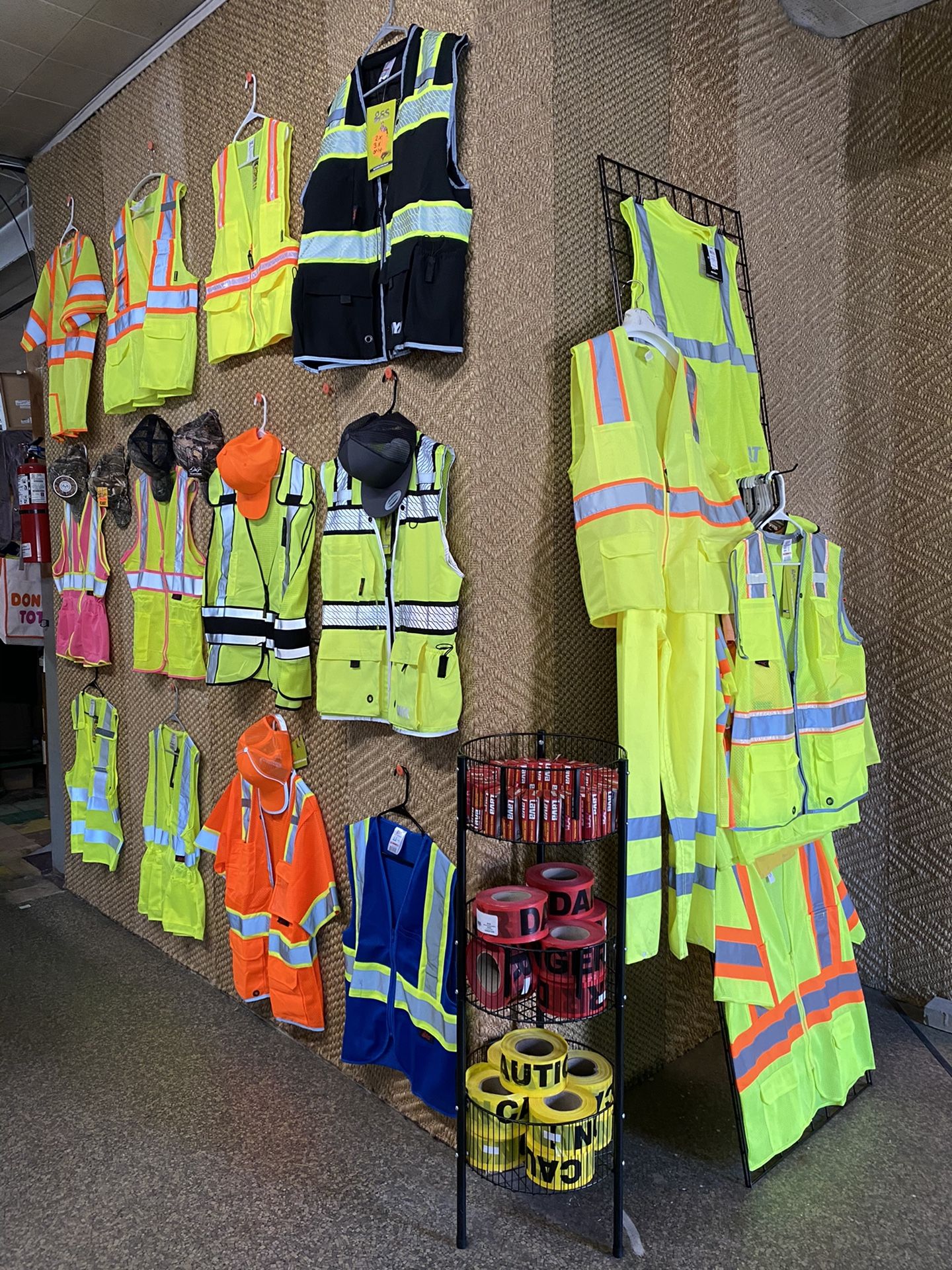 OSHA Approved Safety Gear! Vest jacket Hard hats and more