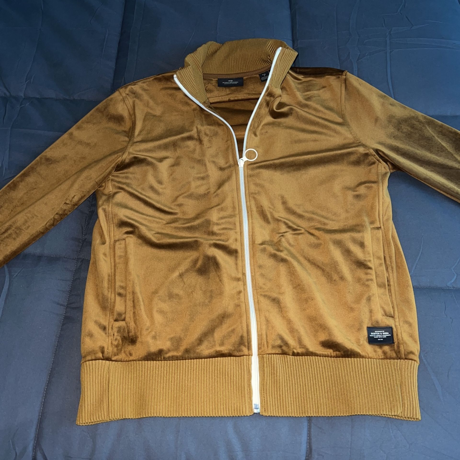 Scotch & Soda Gold Velour Tracksuit