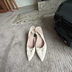 Kate Spade Bone Leather Size 8 Women’s Pumps 
