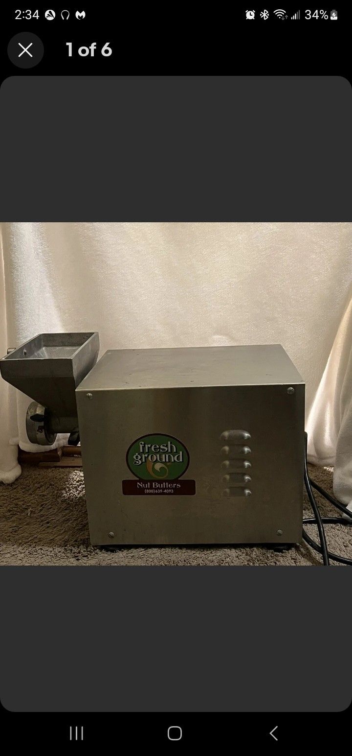 OLDE TYME PN2 NUT GRINDER PEANUT ALMOND BUTTER MAKING MACHINE 115v COMMERCIAL