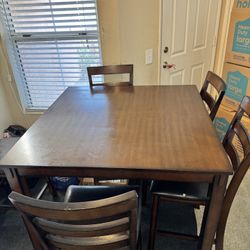 Wooden Dining Table And Chairs 