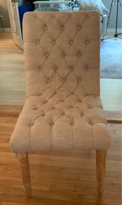 Two Chairs for Dining Room Beige/Cream color