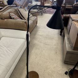 Walnut LED Task Floor Lamp - Excellent Condition- Retail $249