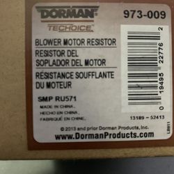 Dorman Blower Motor Resistor