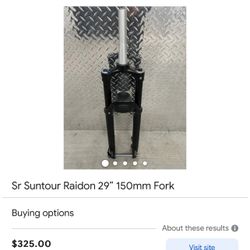 Sr Suntour Raidon 29” 150mm Fork