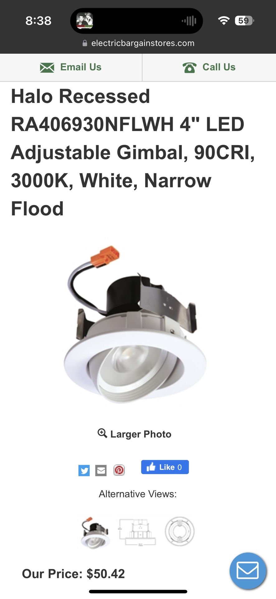 Eaton Lighting Narrow Flood Light