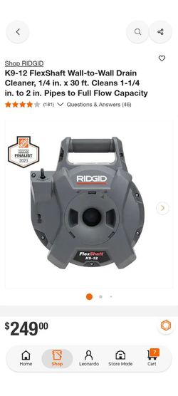Ridgid drain cleaner