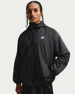 Nike Windrunner Men's Lined Jacket Hooded Black Size M Brand New NWT