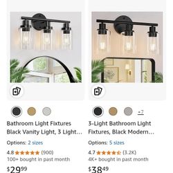 Wall 3 Light Fixtures
