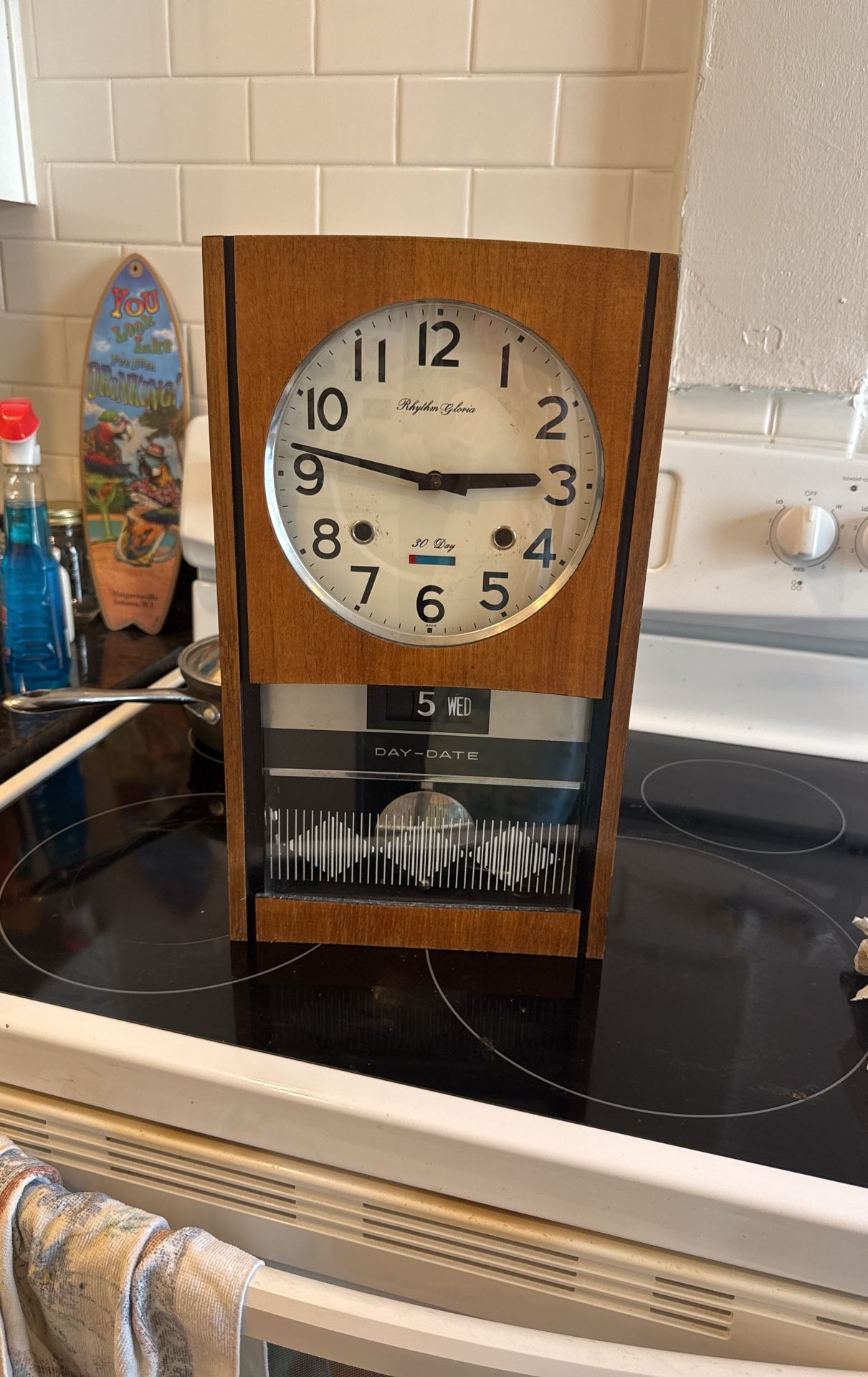 Rhythm Gloria 30 Day Wall Clock