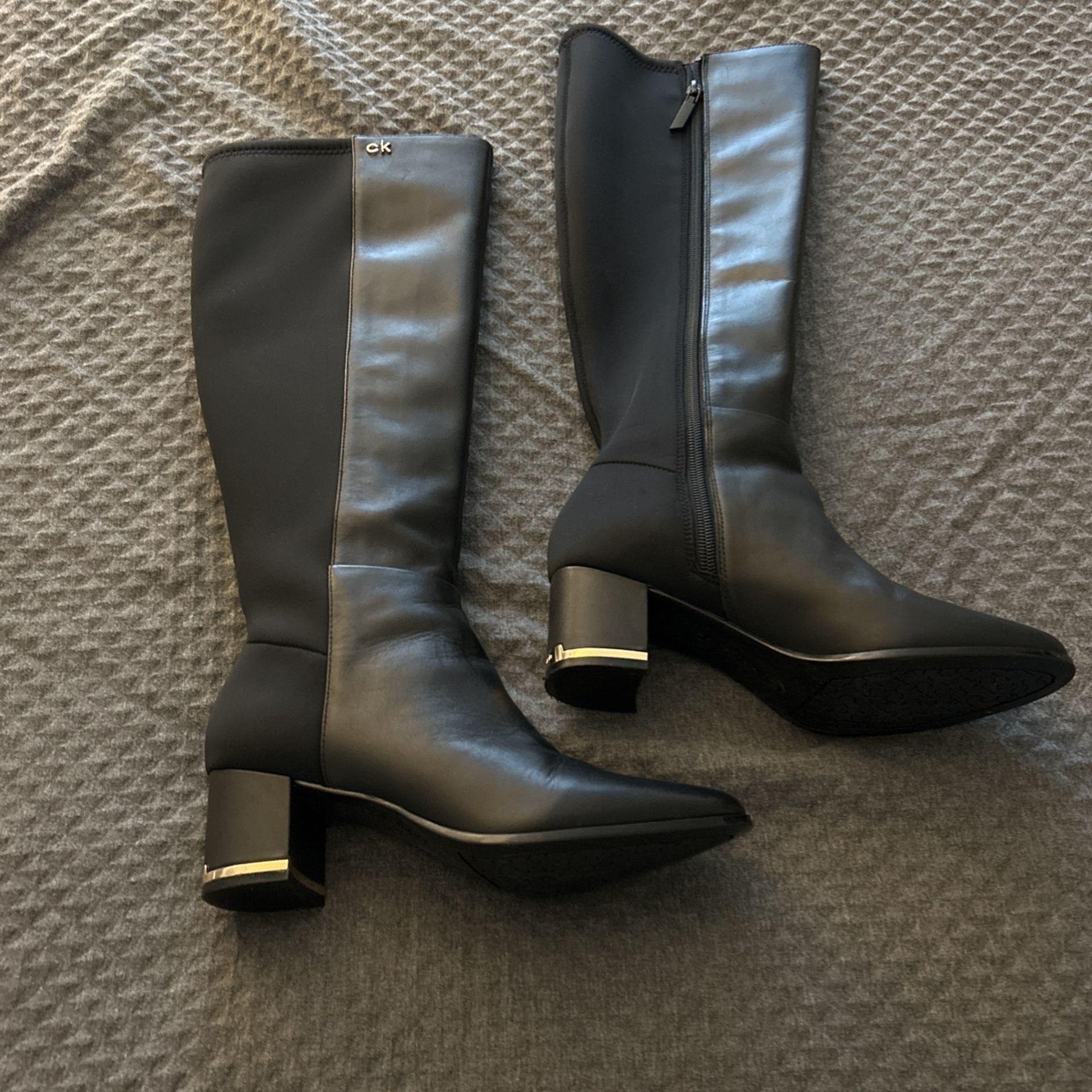 Calvin Klein Size 6 1/2 Brand New Black Boots