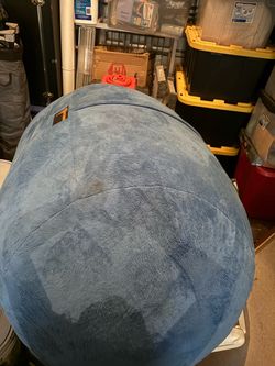 Large Blue Bean Bag Chair