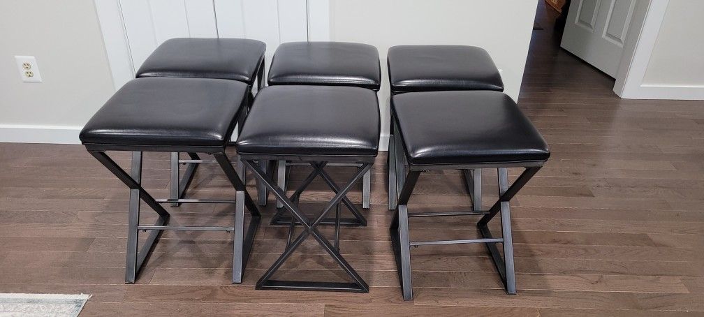 Counter Height Bar Stools Barstools Countertop All 6 For $240.00