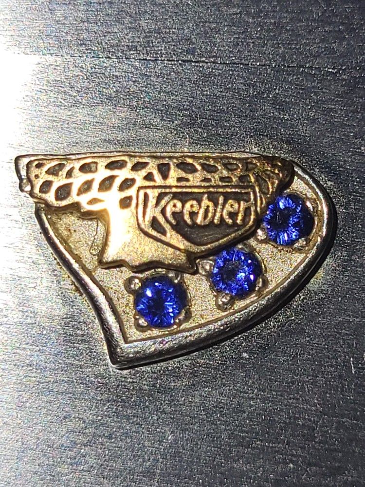Vintage keebler gold & sapphire 25th anniversary zippo lighter