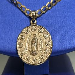14kt Gold Chain + Pendant 