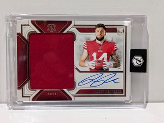2024 Panini National Treasures Ricky Pearsall RPA Rookie Patch Auto 49ers RC