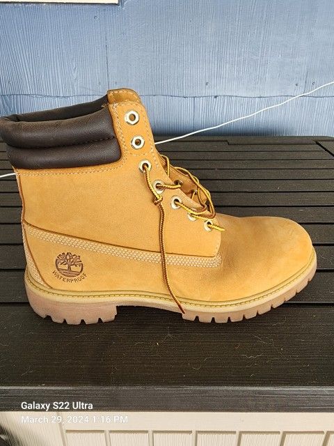 $80 9.5 men size timberlands