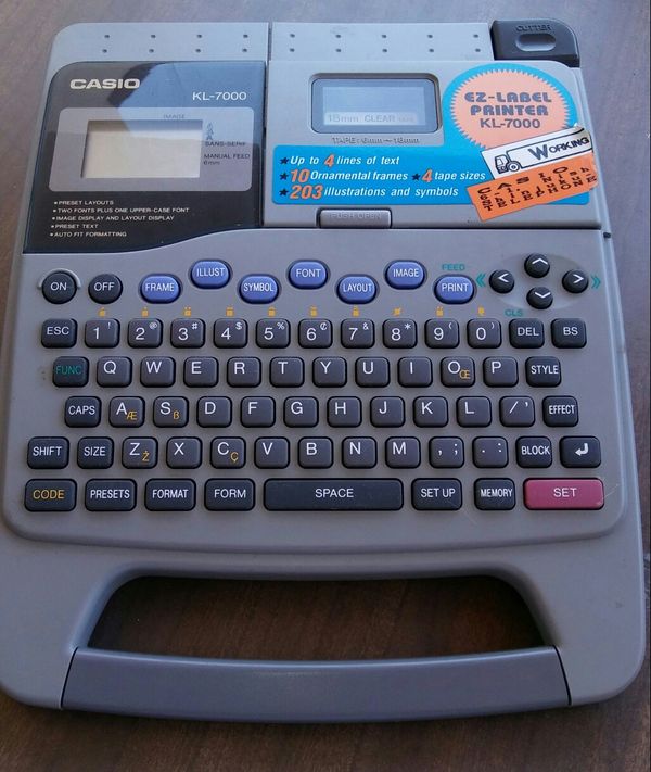 Casio Kl 7000 Ez Label Printer Juleteagyd