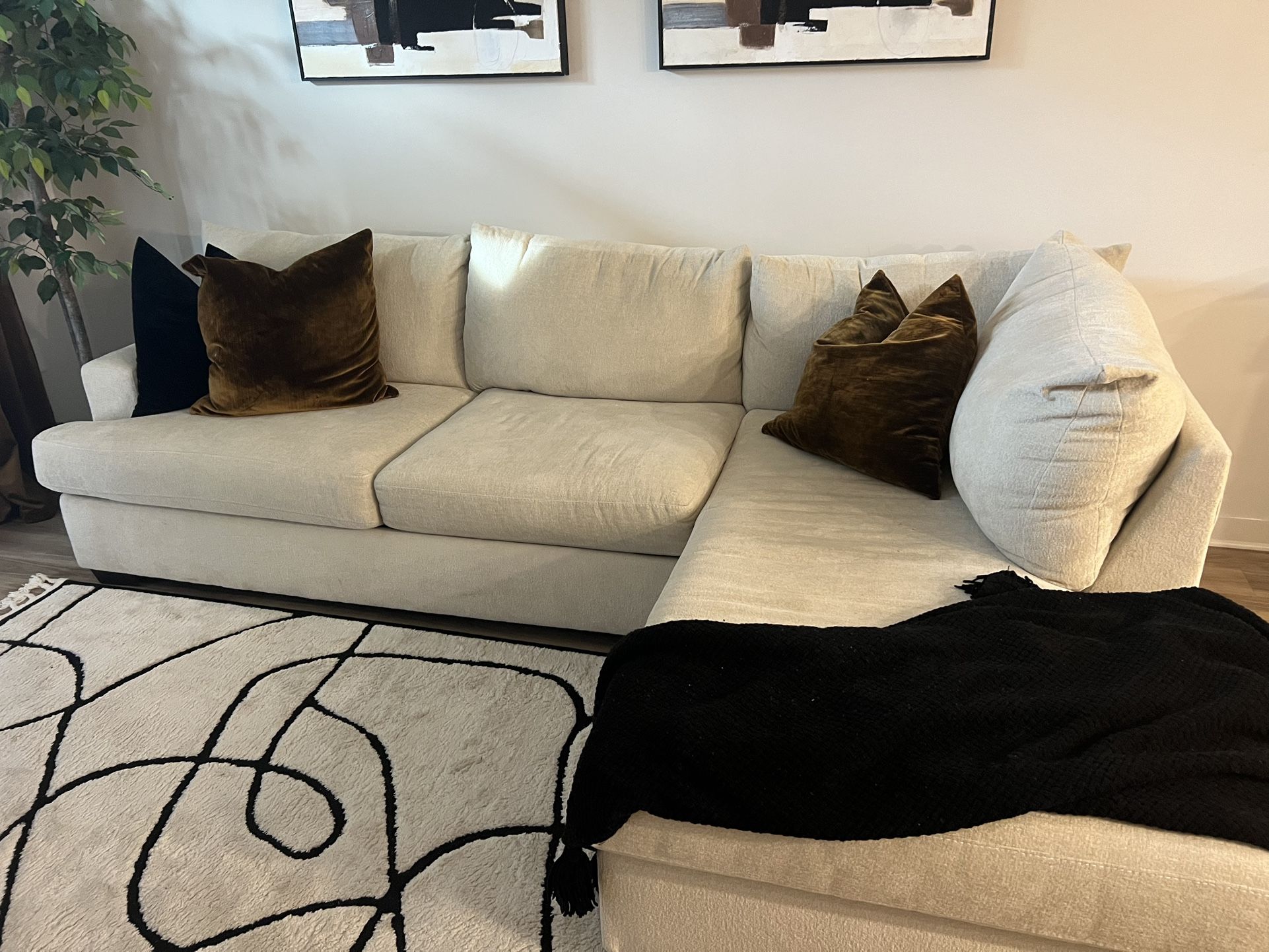 Beige Sectional Sofa