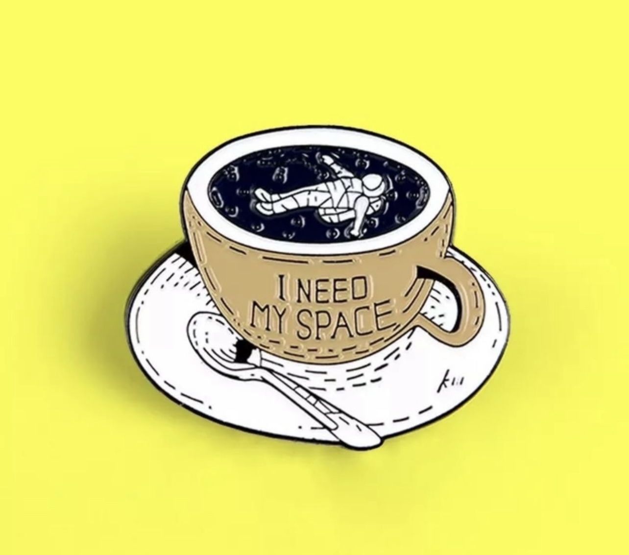 New Coffee Lover Brooch Pin Jewelry Gift