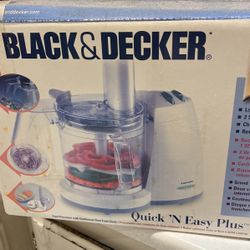 Black Decker Quick N’ Easy plus food Processor