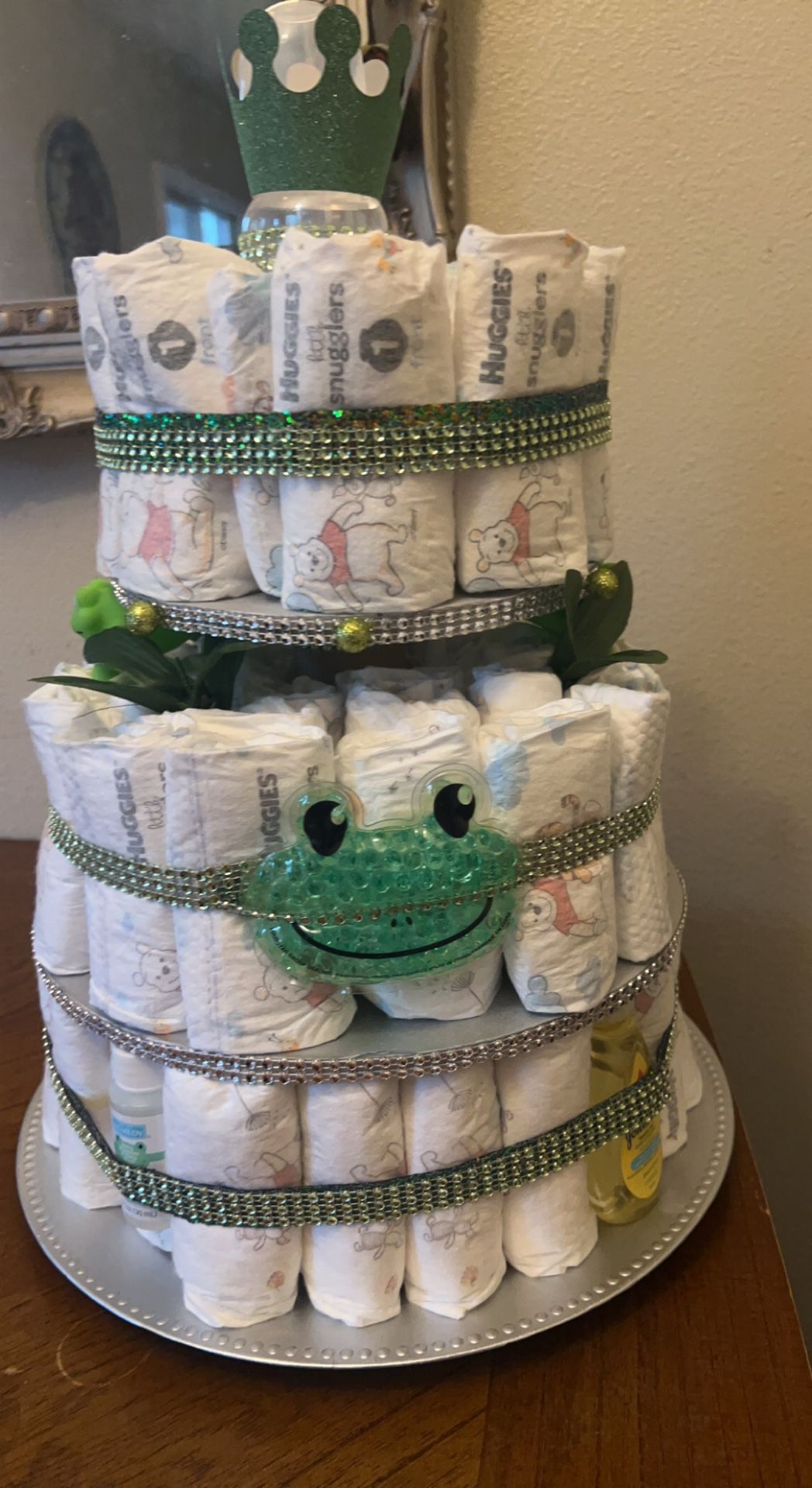 Diaper Cake ( Baby shower Gift, Party Game Or Decor)