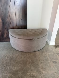Grey Ottoman