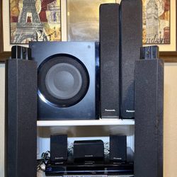 Home Theater Blu Ray-DVD-6 Speaker Panasonic Surround Sound 