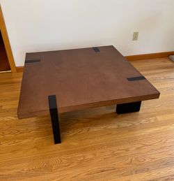 Square Wooden Coffee Table (Slightly Damaged)