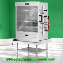 New Commercial Chicken Rotisserie Oven Gas 4 Spit 