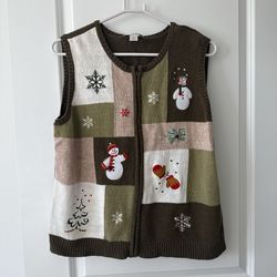 Snowman Vest Size XL 
