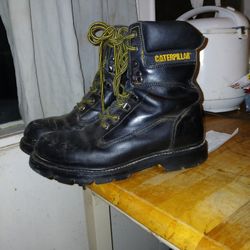 Caterpillar Work Boots Steel Toed Leather
