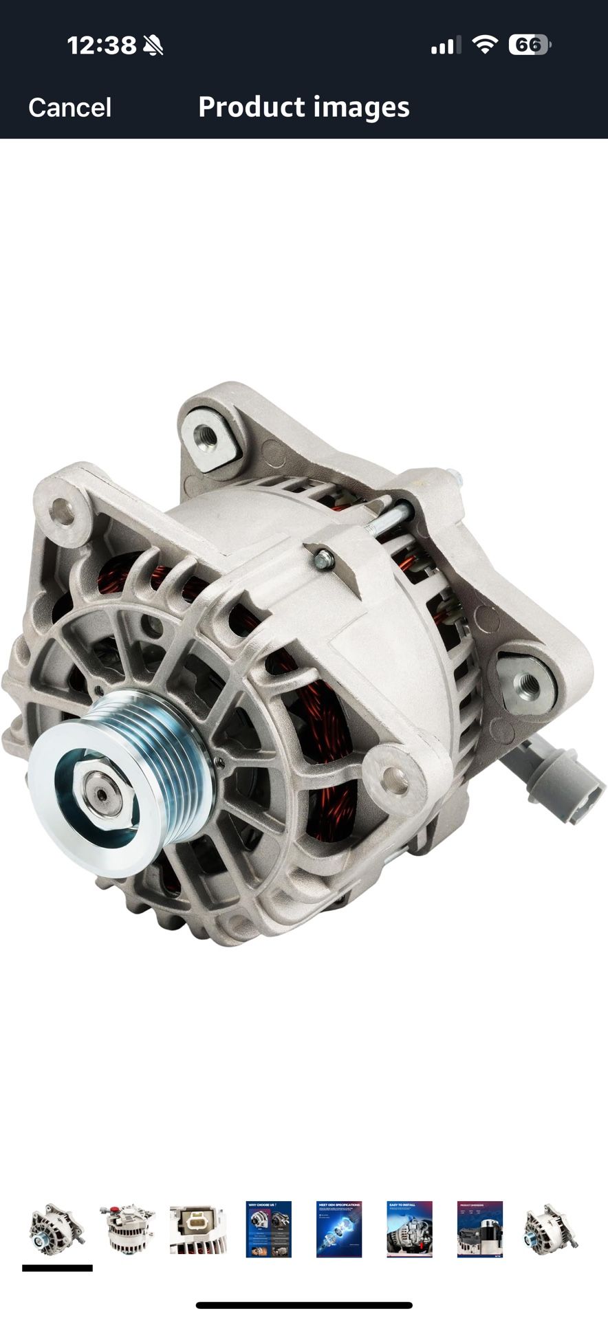 KAX New Alternator 8260N Fit for Focus 00-02 DOHC Focus 03 DOHC 2.0L Focus 04 DOHC 2.0L SE ZTS ZTW ZX3 ZX5 Escape/Tribute 2001-2004 2.0L, High Output