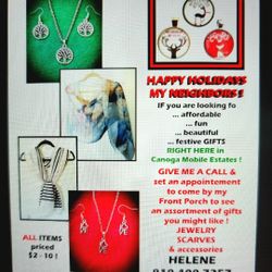Holiday Shopping,  JEWELRY & SCARVES