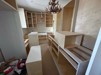Wood kitchen and dining delivery
