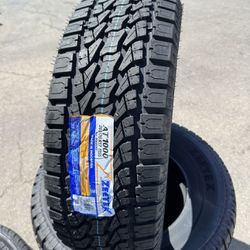 New Tire 265/70/16 ZEETEX A/T Set Of 4 Tires Free Mount Balance installed Finance Available