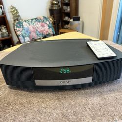 Bose Wave Radio II AM/FM Alarm Clock Radio with Remote - black
