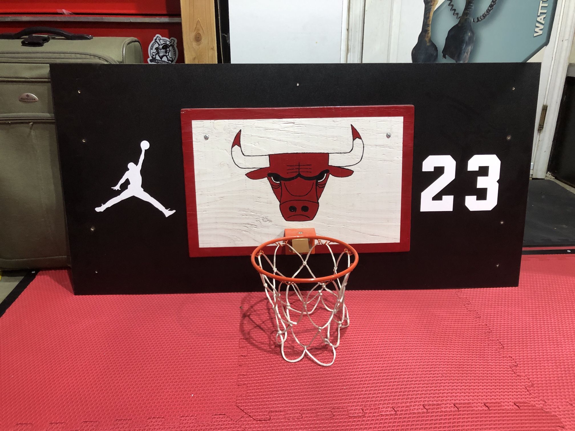 Chicago Bulls Custom Basketball Mini Hoop